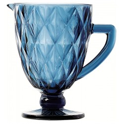 Jarra 1 Litro Diamante Azul 20cm Altura 14cm Diâmetro